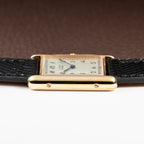 Cartier Tank Must de Rare Breguet Numerals Dial Vermeil Ref 590005 From 1990s