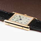 Cartier Tank Must de Rare Breguet Numerals Dial Vermeil Ref 590005 From 1990s