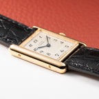 Cartier Tank Must de Rare Breguet Numerals Dial Vermeil Ref 590005 From 1990s