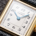 Cartier Tank Must de Breguet Numerals Dial Vermeil Quartz Cartier Serviced 2026 PM Ref. 5057001 from 1990s