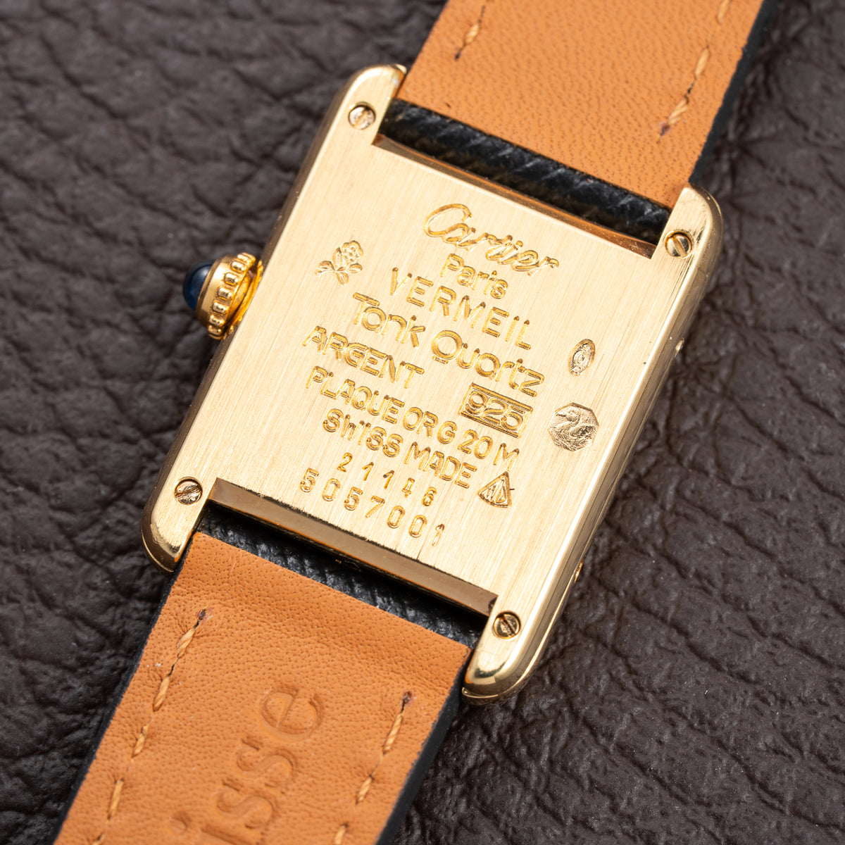 Cartier Tank Must de Breguet Numerals Dial Vermeil Quartz Cartier Serviced 2026 PM Ref. 5057001 from 1990s