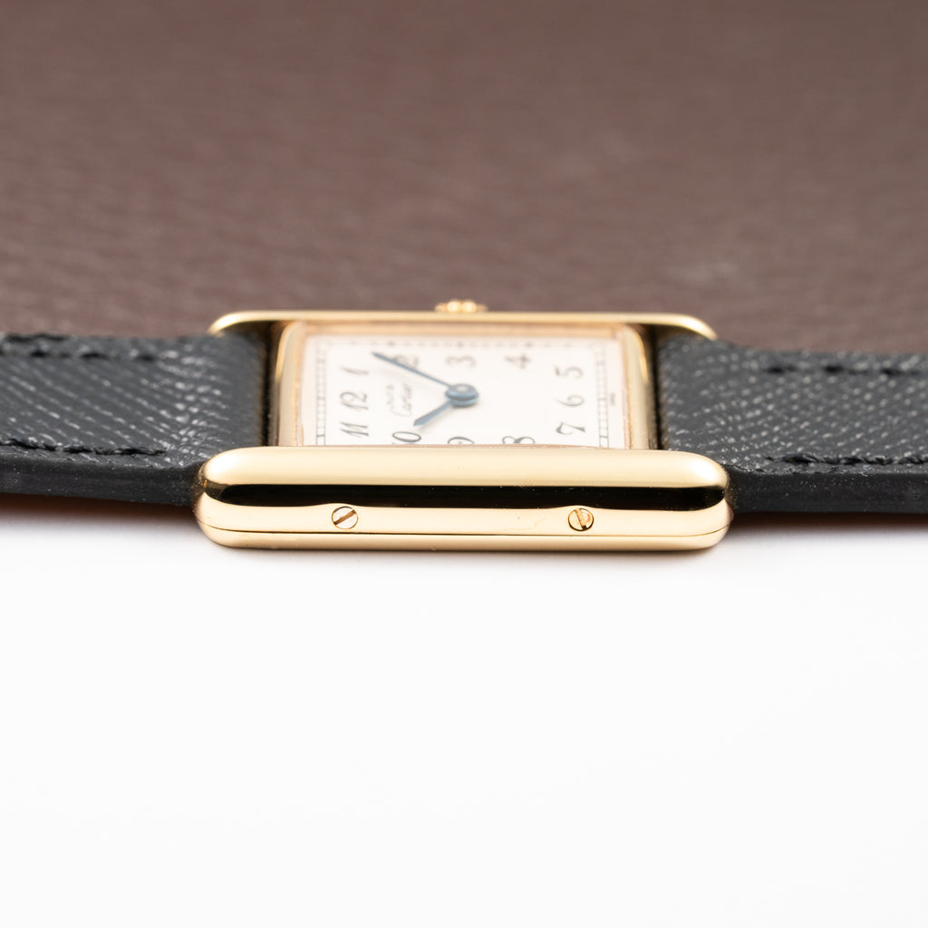 Cartier Tank Must de Breguet Numerals Dial Vermeil Quartz Cartier Serviced 2026 PM Ref. 5057001 from 1990s