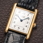 Cartier Tank Must de Breguet Numerals Dial Vermeil Ref 590005 From 1990s