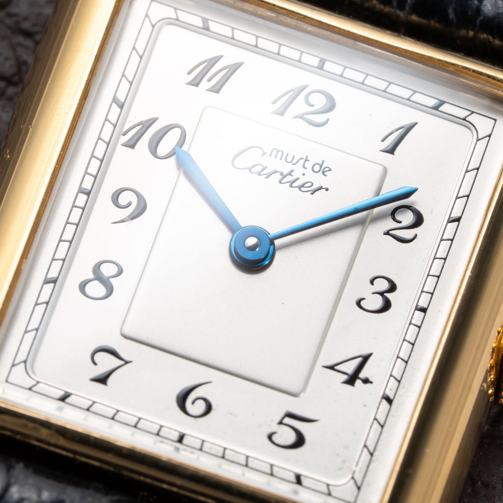 Cartier Tank Must de Breguet Numerals Dial Vermeil Ref 590005 From 1990s
