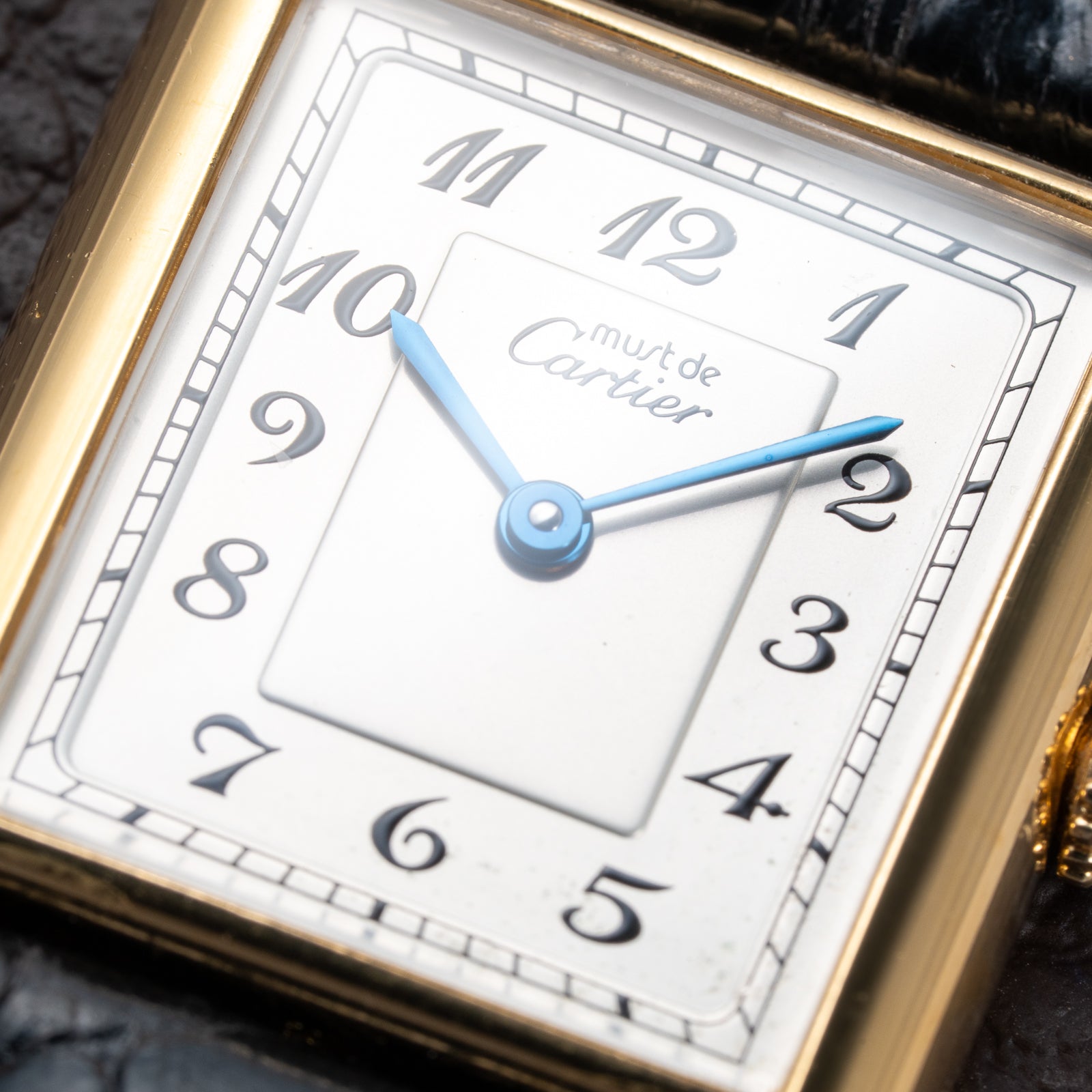 Cartier Tank Must de Breguet Numerals Dial Vermeil Ref 590005 From 1990s