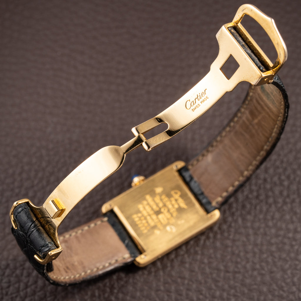Cartier Tank Must de Breguet Numerals Dial Vermeil Ref 590005 From 1990s