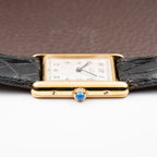 Cartier Tank Must de Breguet Numerals Dial Vermeil Ref 590005 From 1990s