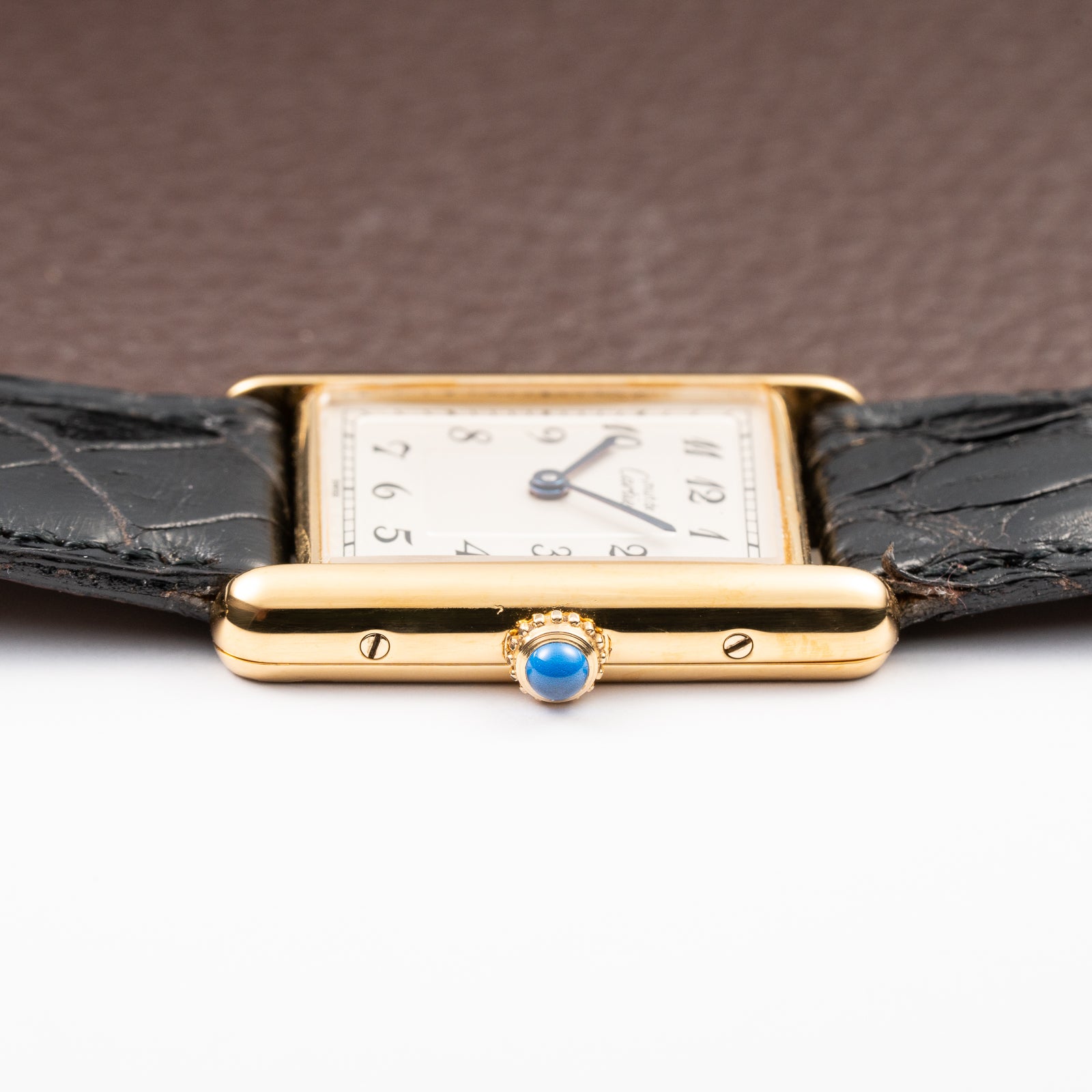 Cartier Tank Must de Breguet Numerals Dial Vermeil Ref 590005 From 1990s