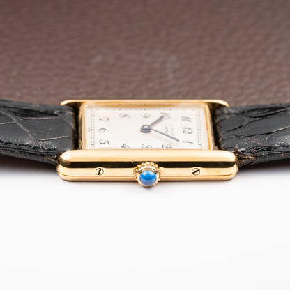 Cartier Tank Must de Breguet Numerals Dial Vermeil Ref 590005 From 1990s