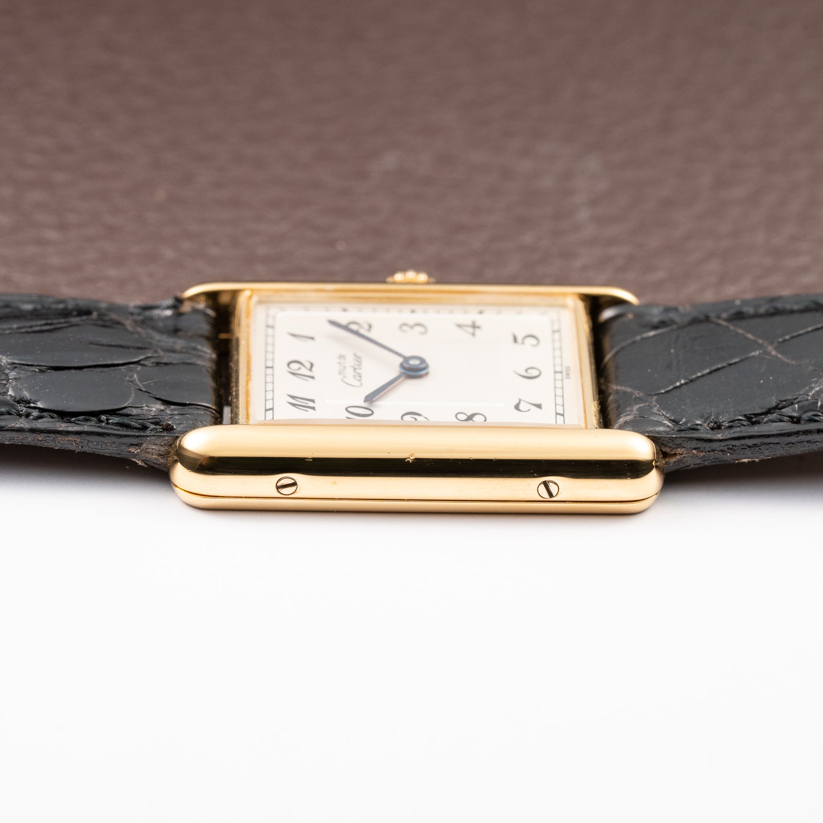 Cartier Tank Must de Breguet Numerals Dial Vermeil Ref 590005 From 1990s