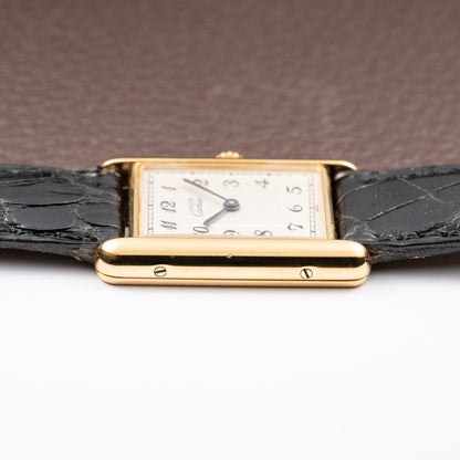 Cartier Tank Must de Breguet Numerals Dial Vermeil Ref 590005 From 1990s