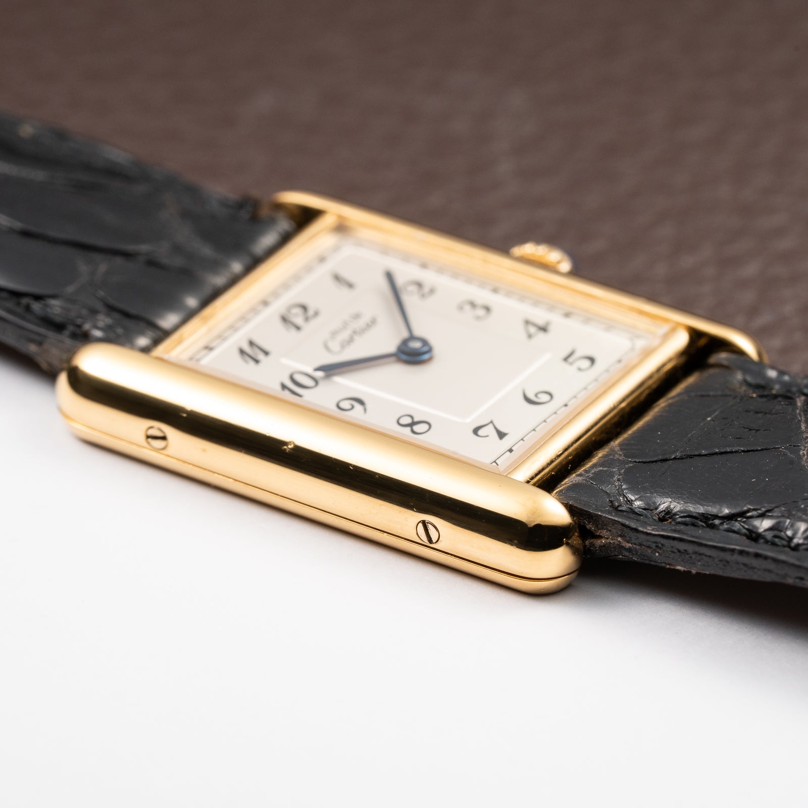 Cartier Tank Must de Breguet Numerals Dial Vermeil Ref 590005 From 1990s