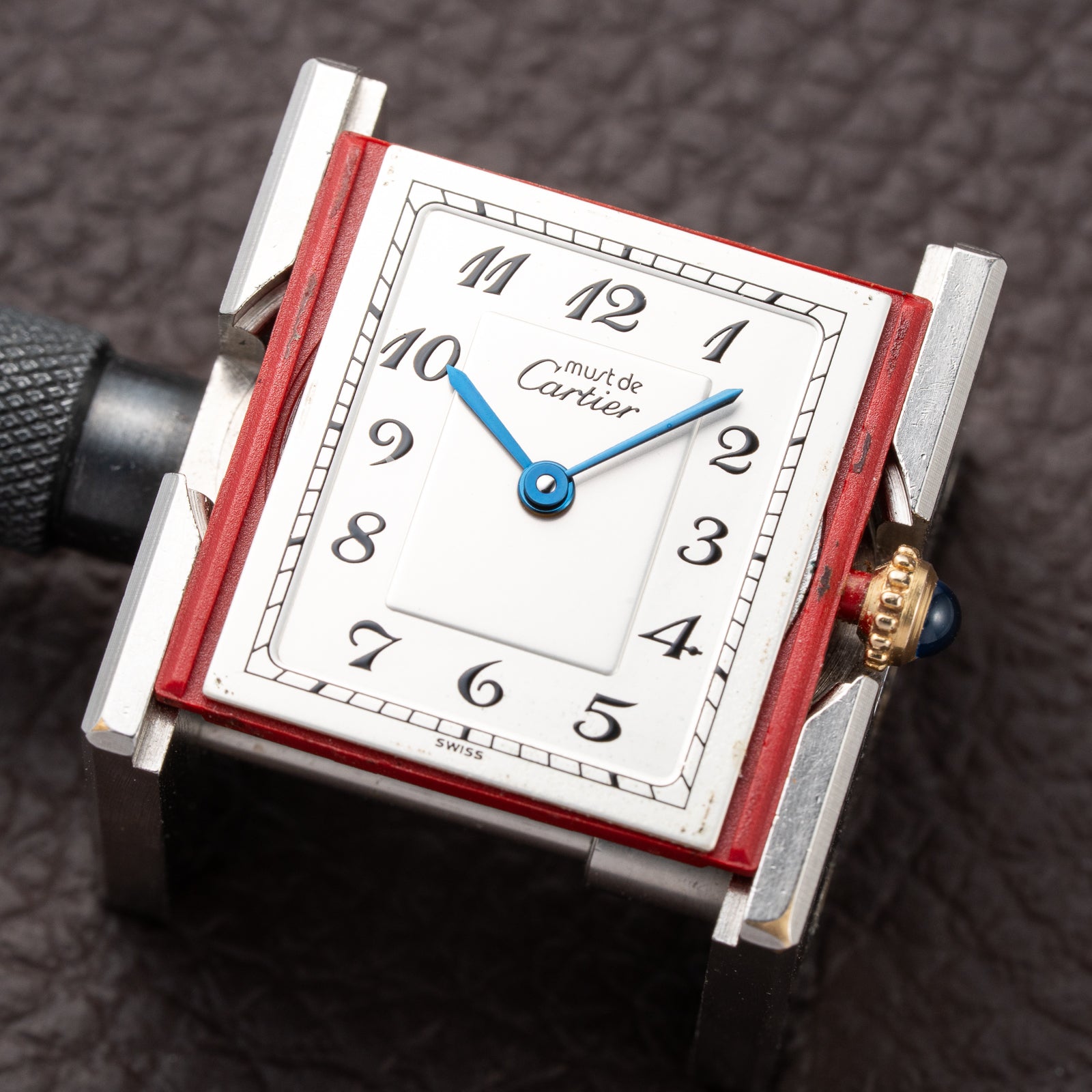 Cartier Tank Must de Breguet Numerals Dial Vermeil Ref 590005 From 1990s