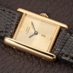 Cartier Tank Must de Vermeil "Discor" Dial PM from 1980s