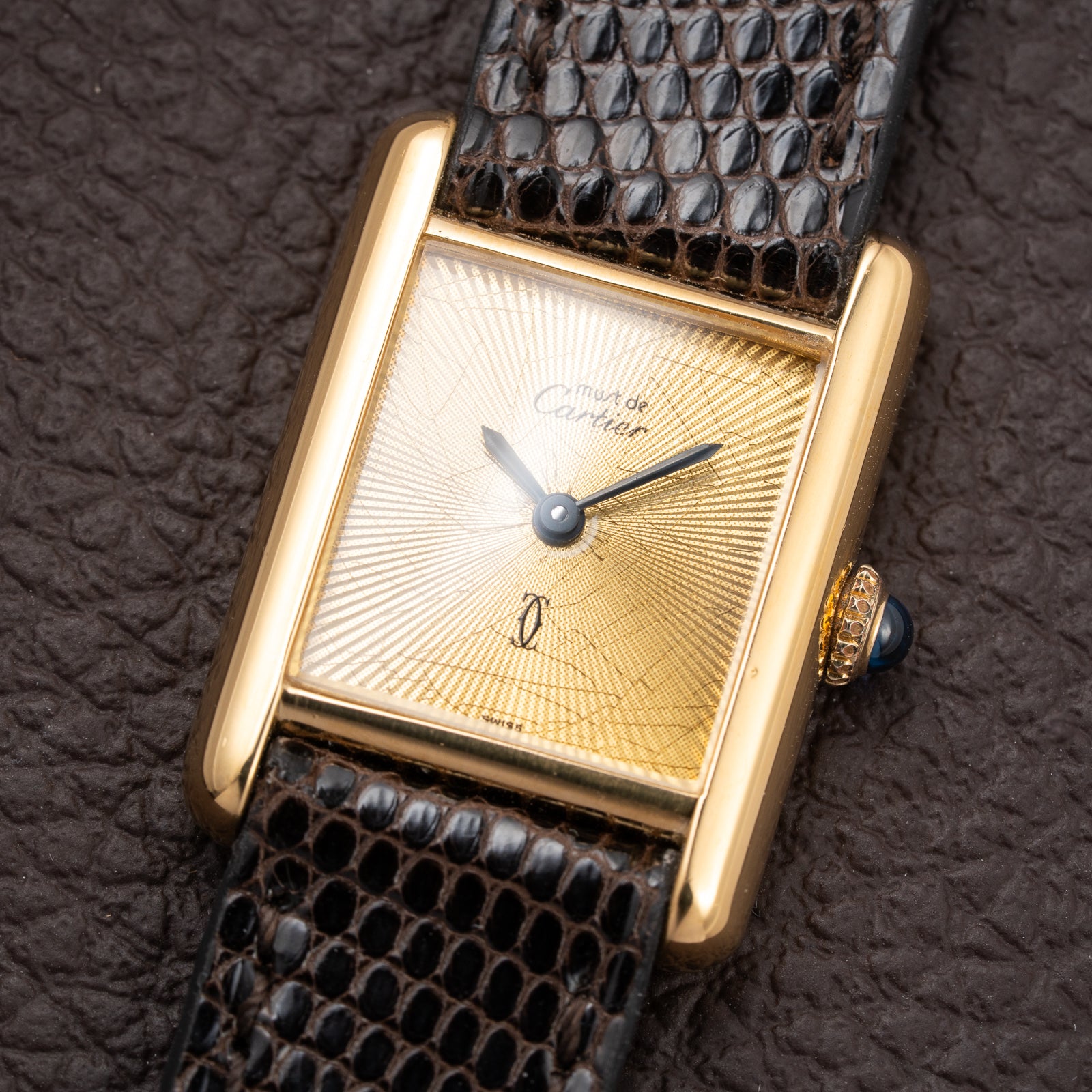 Cartier Tank Must de Vermeil "Discor" Dial PM from 1980s