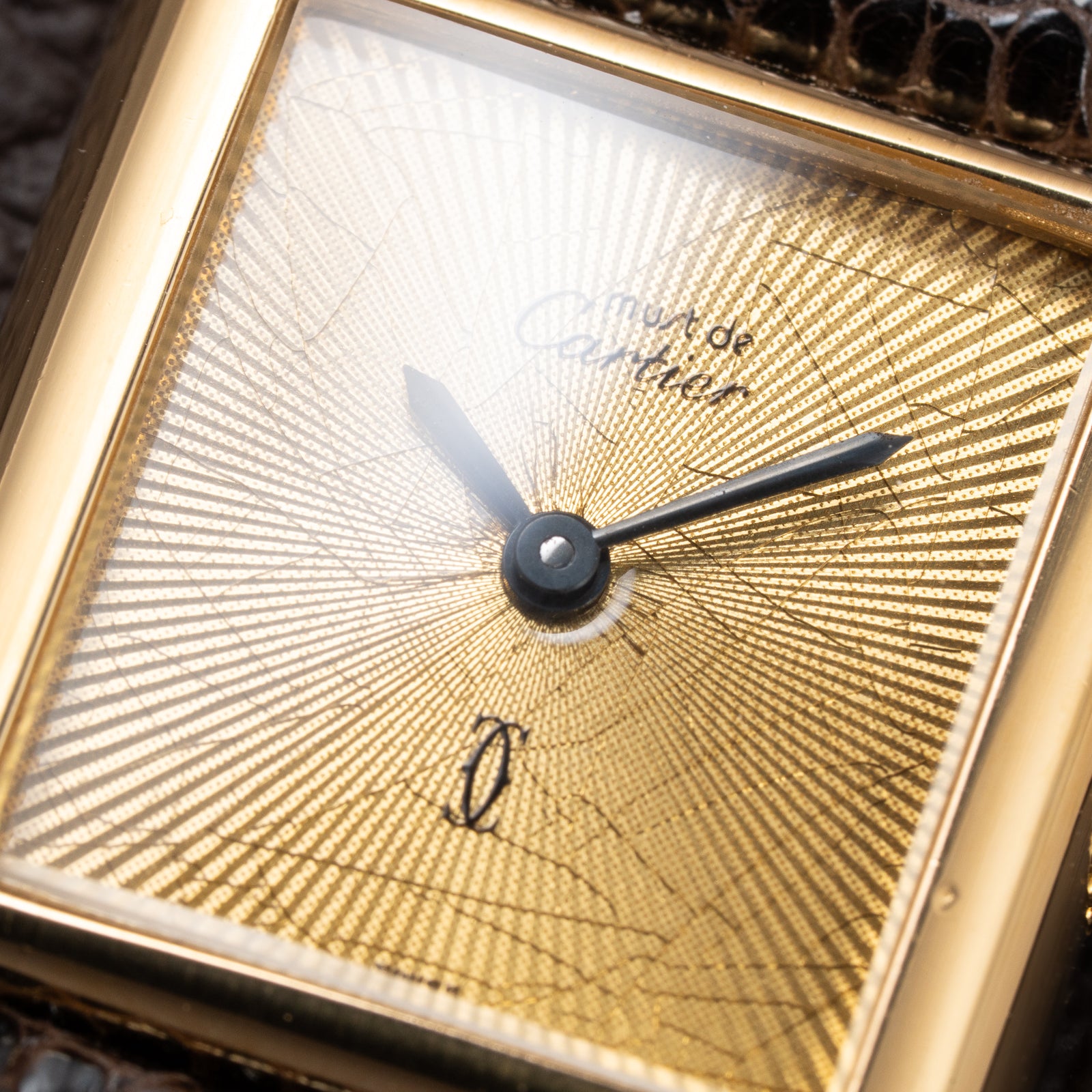 Cartier Tank Must de Vermeil "Discor" Dial PM from 1980s