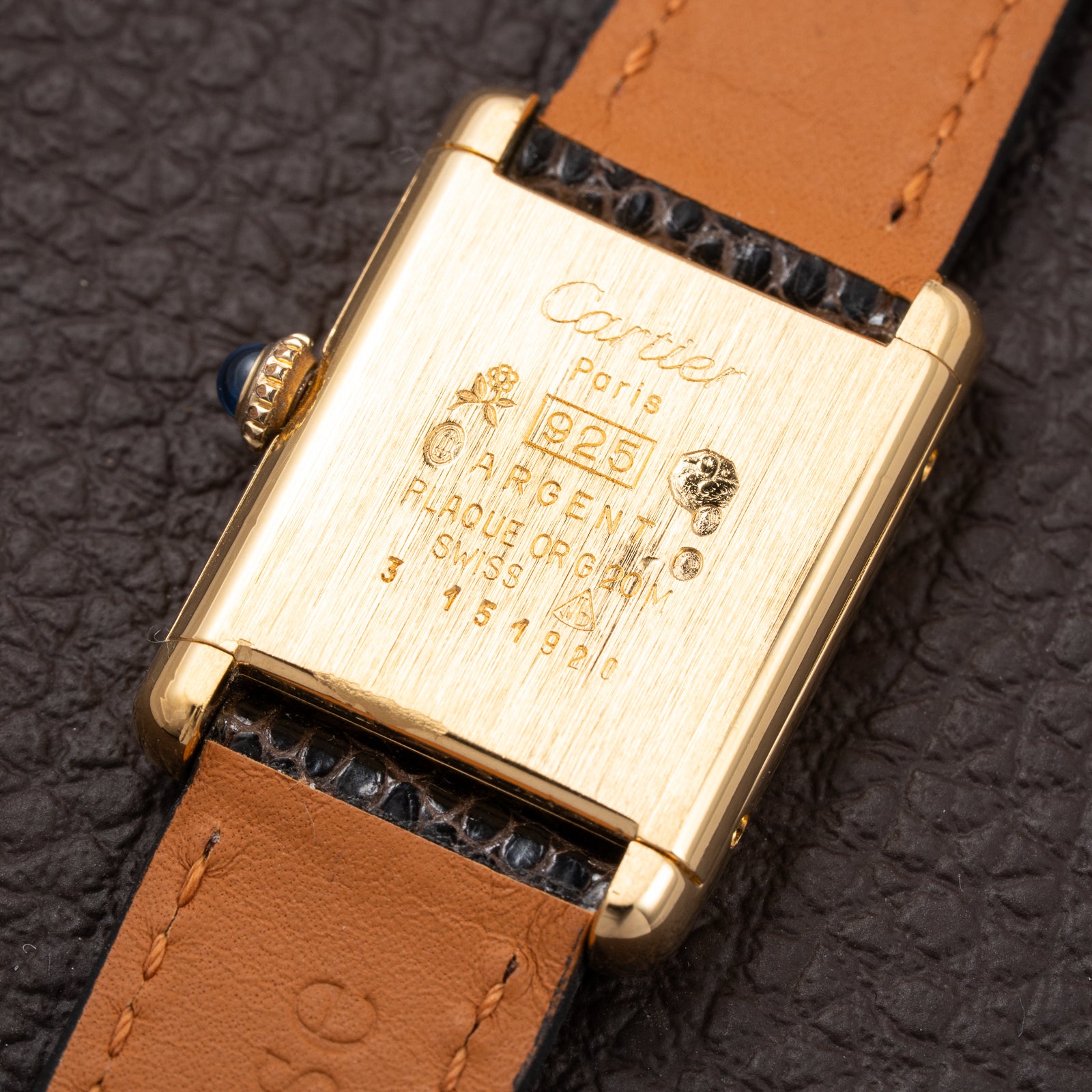 Cartier Tank Must de Vermeil "Discor" Dial PM from 1980s