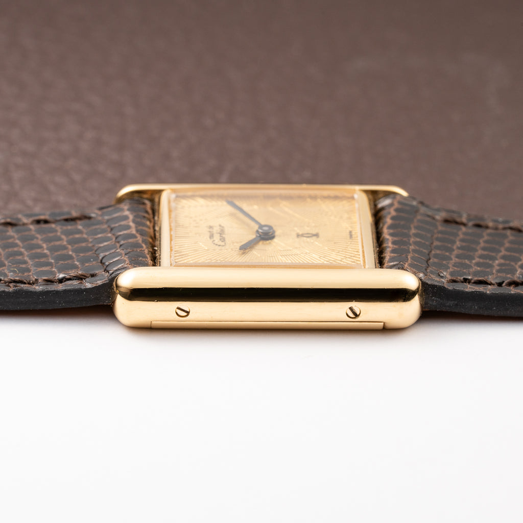 Cartier Tank Must de Vermeil "Discor" Dial PM from 1980s