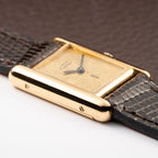 Cartier Tank Must de Vermeil "Discor" Dial PM from 1980s