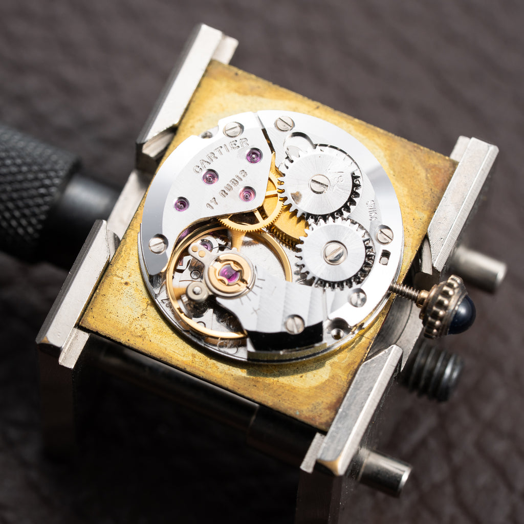 Cartier Tank Must de Vermeil Black Onyx Dial GM From 1980s