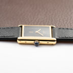 Cartier Tank Must de Vermeil Black Onyx Dial GM From 1980s