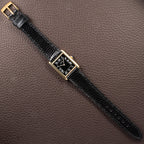 Cartier Tank Must de Black Roman Vermeil GM from 1980s