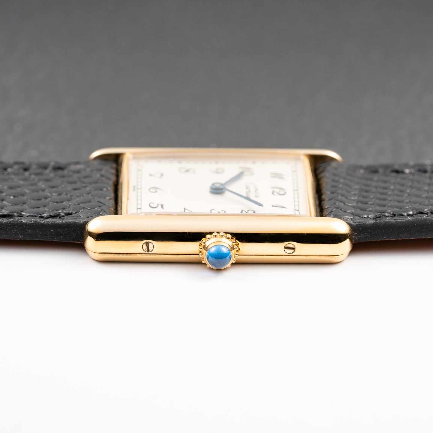 Cartier Tank Must de Rare Breguet Numerals Dial Vermeil Ref 590005 From 1990s