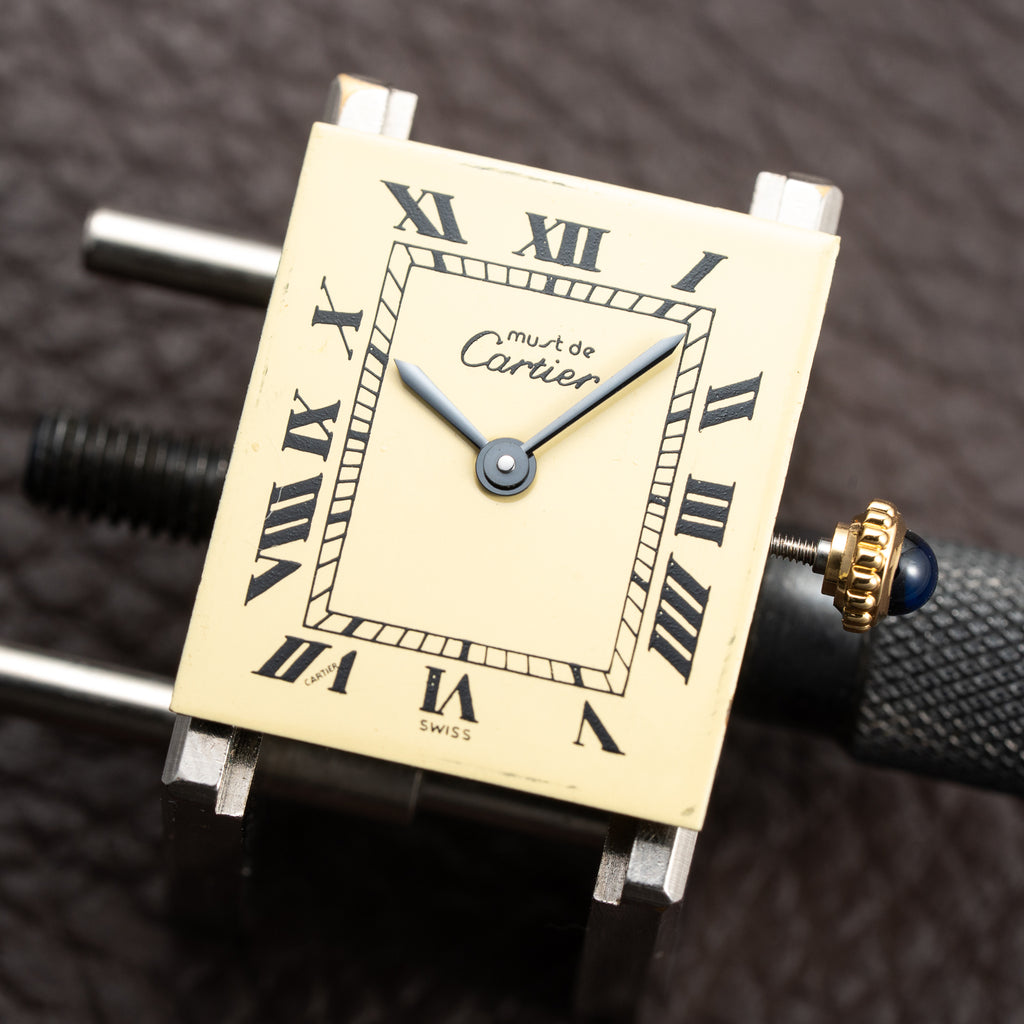 Cartier Tank Must de Vermeil Lemon Roman Dial  GM Cartier Service 2026