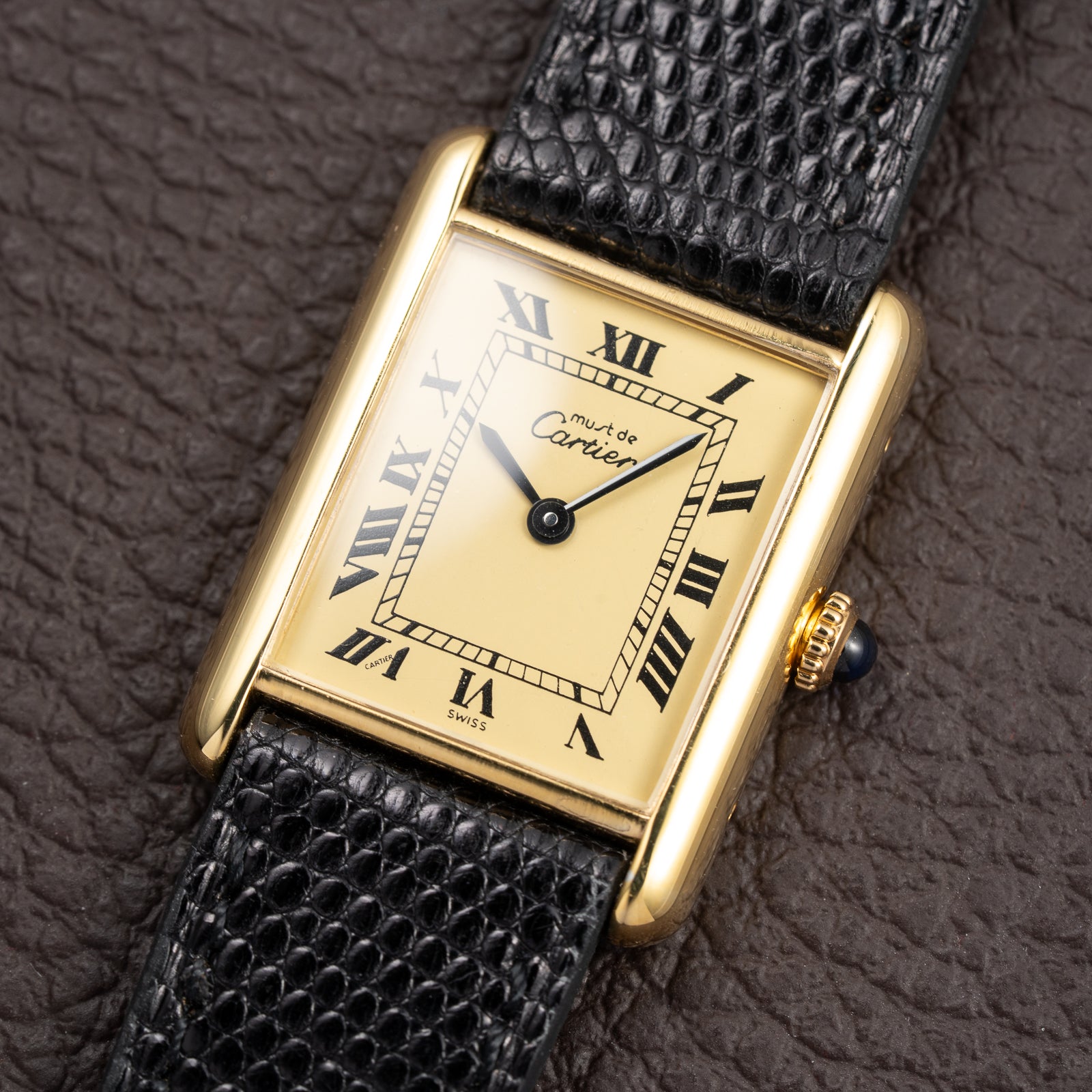 Cartier Tank Must de Vermeil Lemon Roman Dial  GM Cartier Service 2026