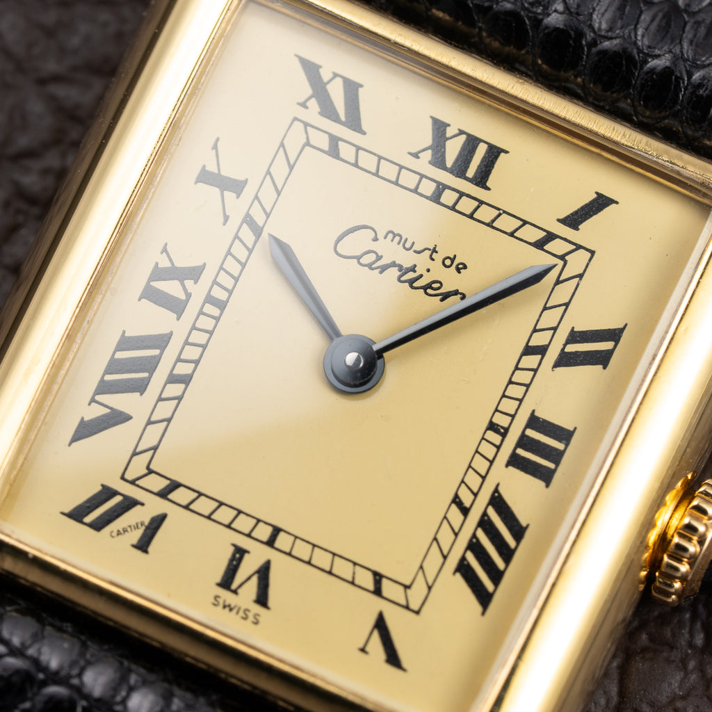 Cartier Tank Must de Vermeil Lemon Roman Dial  GM Cartier Service 2026