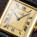 Cartier Tank Must de Vermeil Lemon Roman Dial  GM Cartier Service 2026