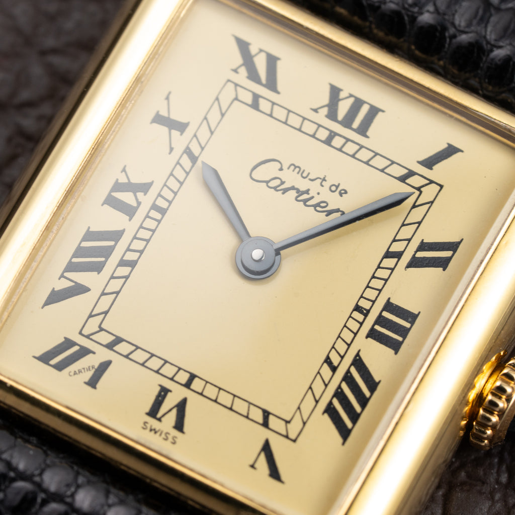 Cartier Tank Must de Vermeil Lemon Roman Dial  GM Cartier Service 2026