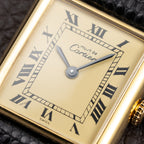Cartier Tank Must de Vermeil Lemon Roman Dial  GM Cartier Service 2026