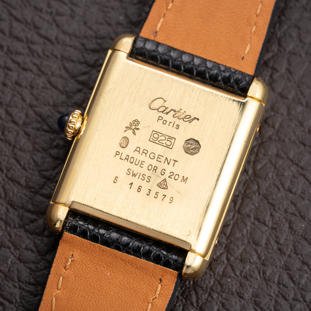 Cartier Tank Must de Vermeil Lemon Roman Dial  GM Cartier Service 2026