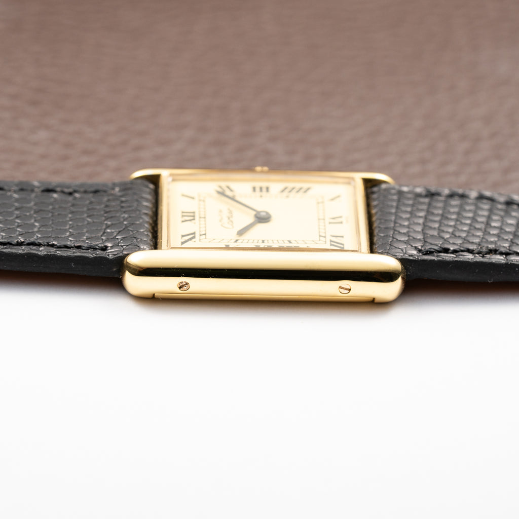 Cartier Tank Must de Vermeil Lemon Roman Dial  GM Cartier Service 2026
