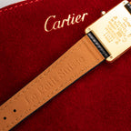 Cartier Tank Must de Lemon Roman Dial Vermeil With Cartier Service 2026 2y Warranty Ref 6 81006 from 1980s