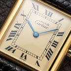 Cartier Tank Must de Lemon Roman Dial Vermeil With Cartier Service 2026 2y Warranty Ref 6 81006 from 1980s