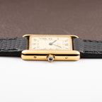 Cartier Tank Must de Lemon Roman Dial Vermeil With Cartier Service 2026 2y Warranty Ref 6 81006 from 1980s
