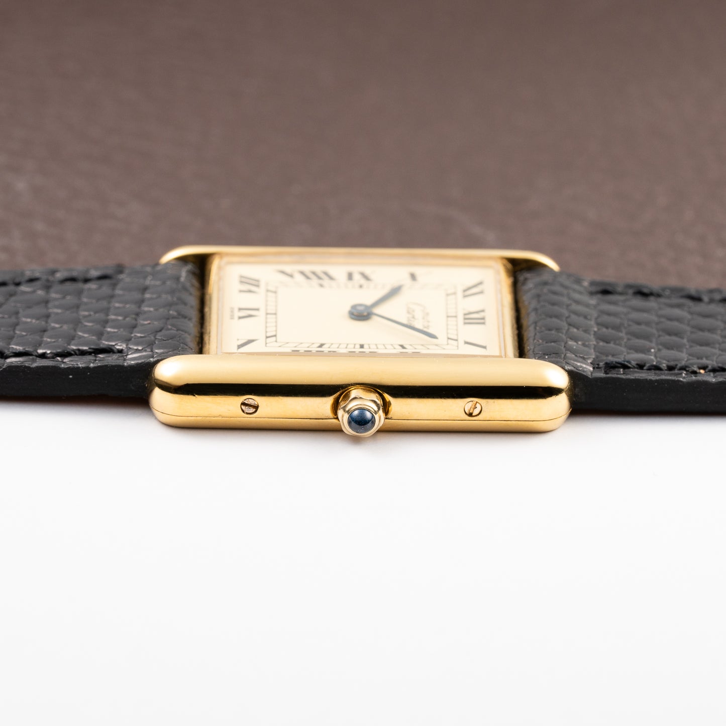 Cartier Tank Must de Lemon Roman Dial Vermeil With Cartier Service 2026 2y Warranty Ref 6 81006 from 1980s