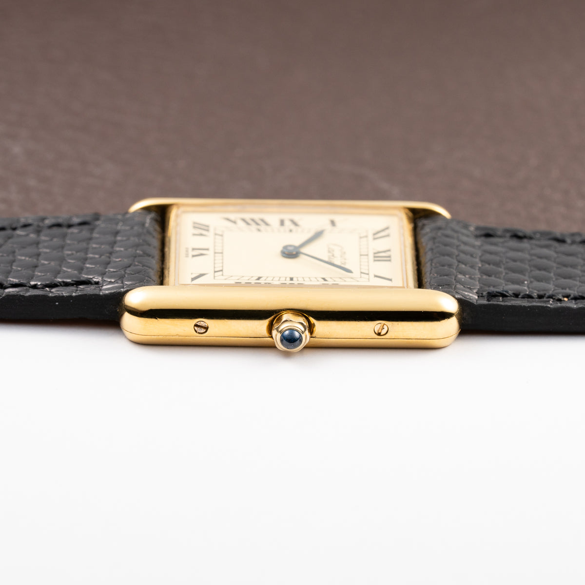 Cartier Tank Must de Lemon Roman Dial Vermeil With Cartier Service 2026 2y Warranty Ref 6 81006 from 1980s