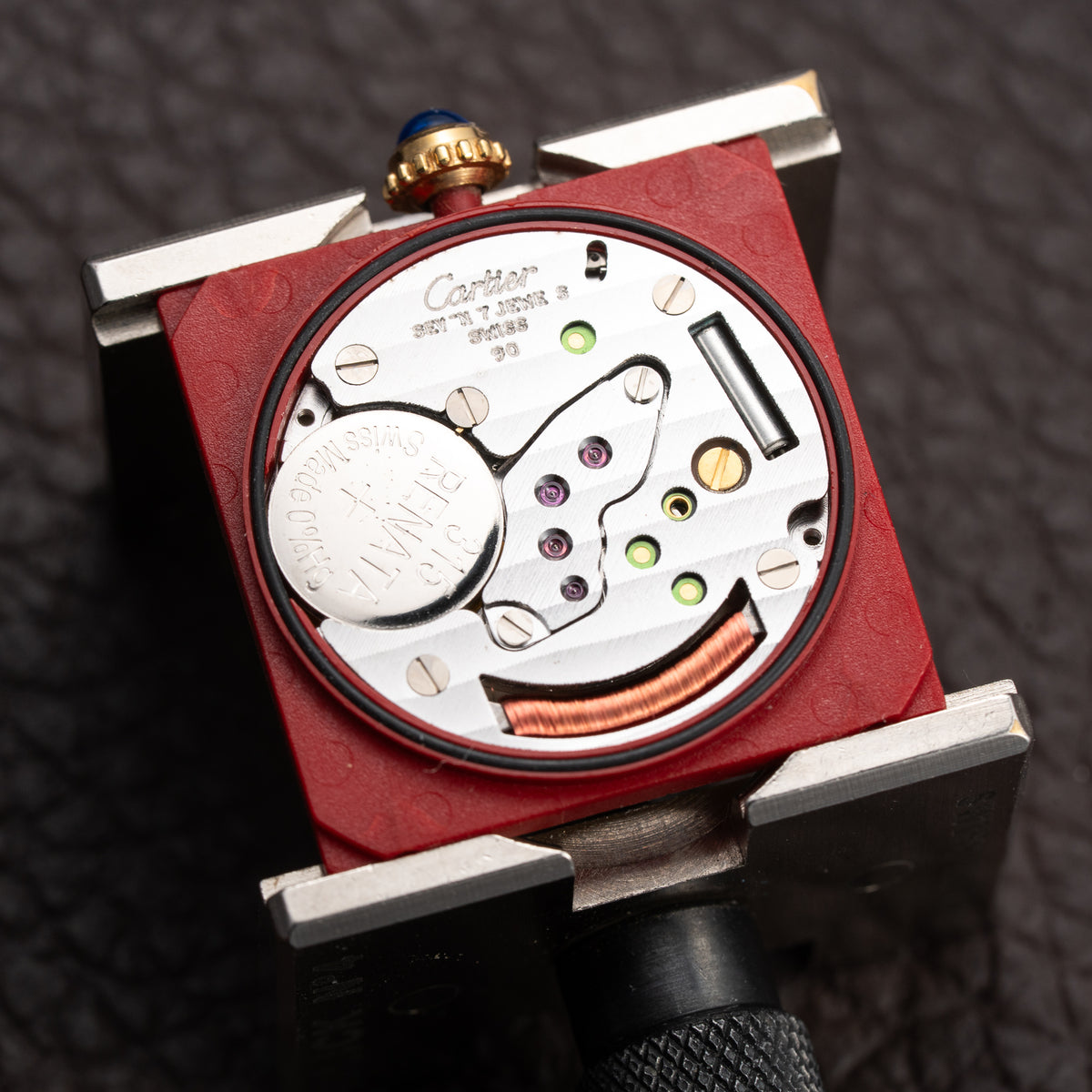 Cartier Tank Must de Lemon Roman Dial Vermeil GM Ref. 590005 From 1990s