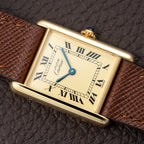 Cartier Tank Must de Lemon Roman Dial Vermeil GM Ref. 590005 From 1990s
