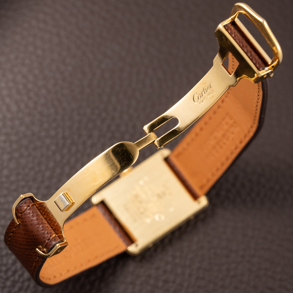 Cartier Tank Must de Lemon Roman Dial Vermeil GM Ref. 590005 From 1990s