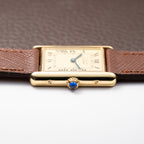 Cartier Tank Must de Lemon Roman Dial Vermeil GM Ref. 590005 From 1990s