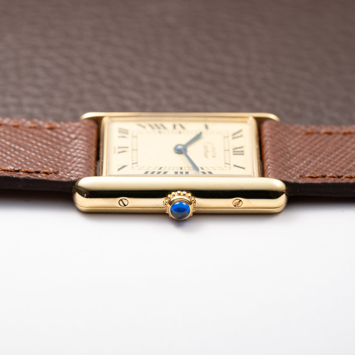 Cartier Tank Must de Lemon Roman Dial Vermeil GM Ref. 590005 From 1990s