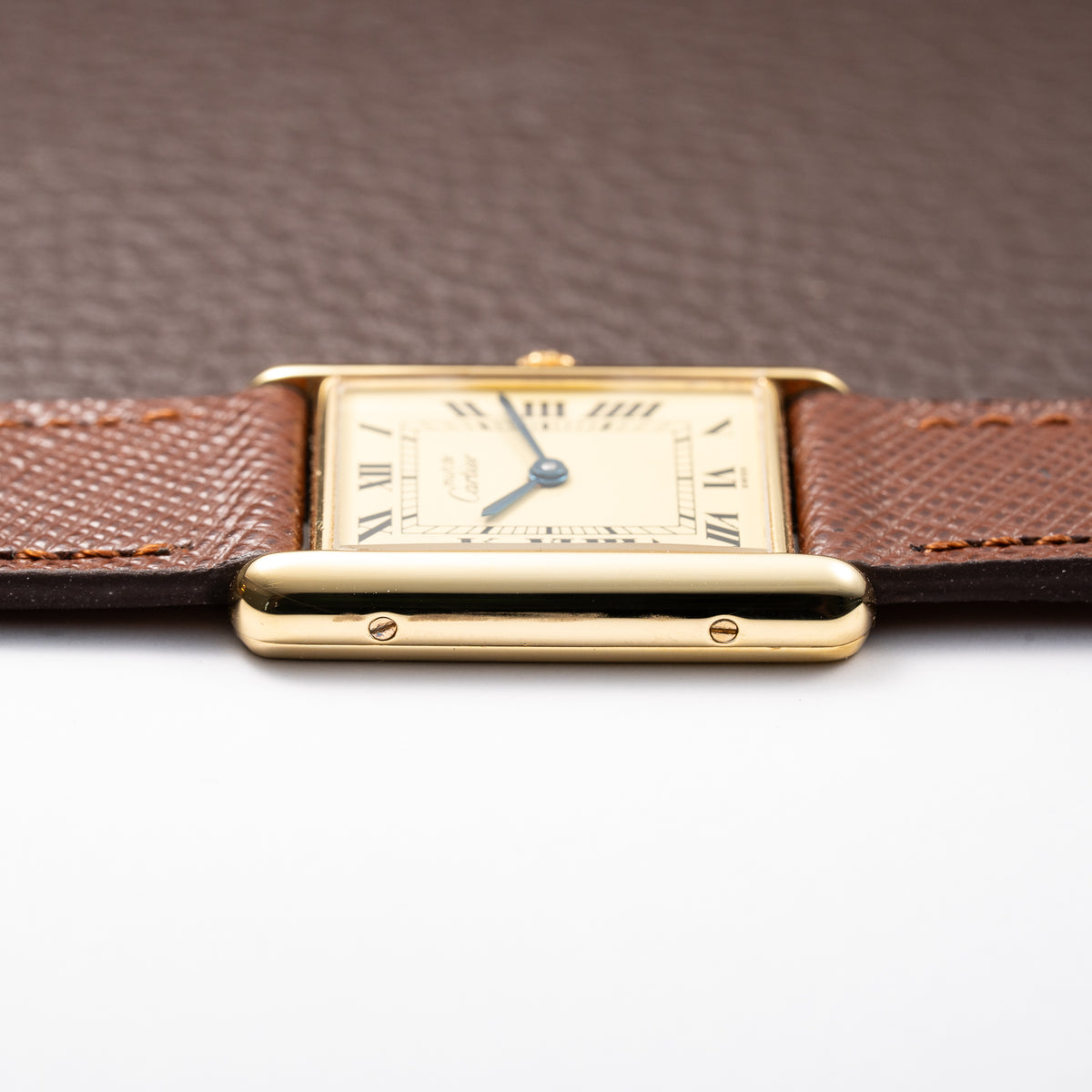 Cartier Tank Must de Lemon Roman Dial Vermeil GM Ref. 590005 From 1990s