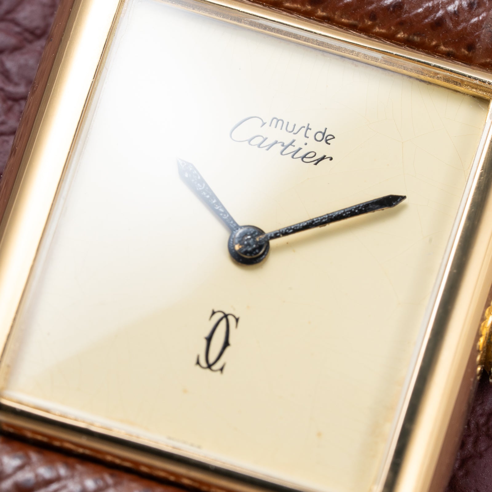 Cartier Tank Must de Vermeil Lemon Champagne Dial GM from 1990s