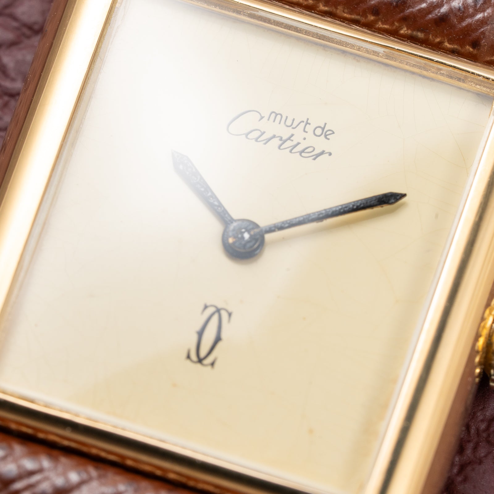 Cartier Tank Must de Vermeil Lemon Champagne Dial GM from 1990s