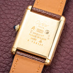 Cartier Tank Must de Vermeil Lemon Champagne Dial GM from 1990s