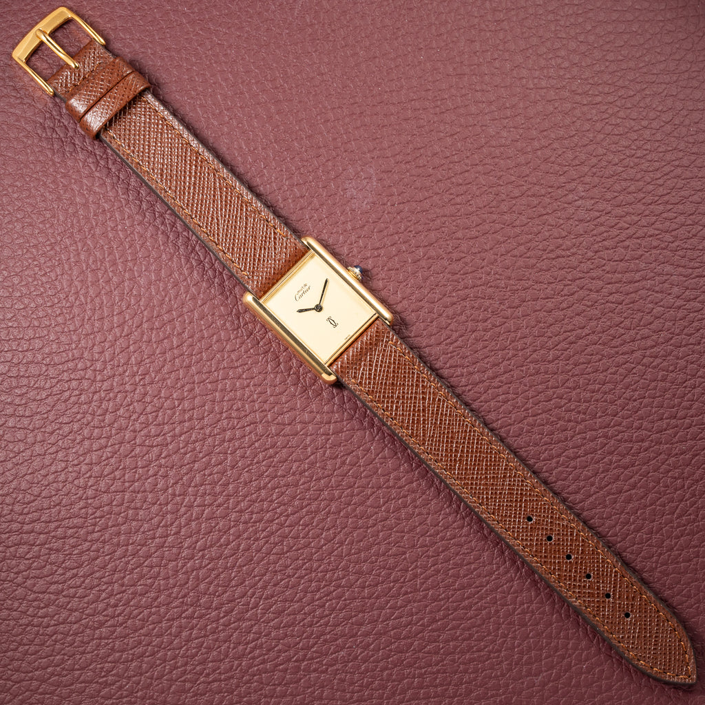 Cartier Tank Must de Vermeil Lemon Champagne Dial GM from 1990s